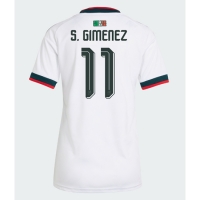 Camiseta México Santiago Gimenez #11 Segunda Equipación Replica Mundial 2026 para mujer mangas cortas